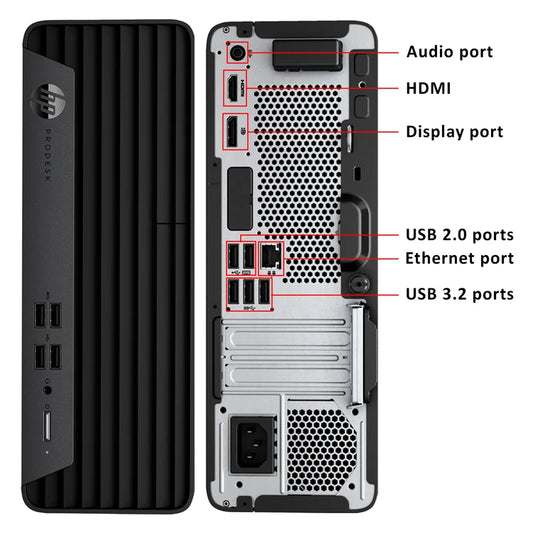 HP ProDesk 400 G7 SFF Desktop PC i3-10100 @3.60GHz 16GB RAM 256GB SSD Win11 Pro