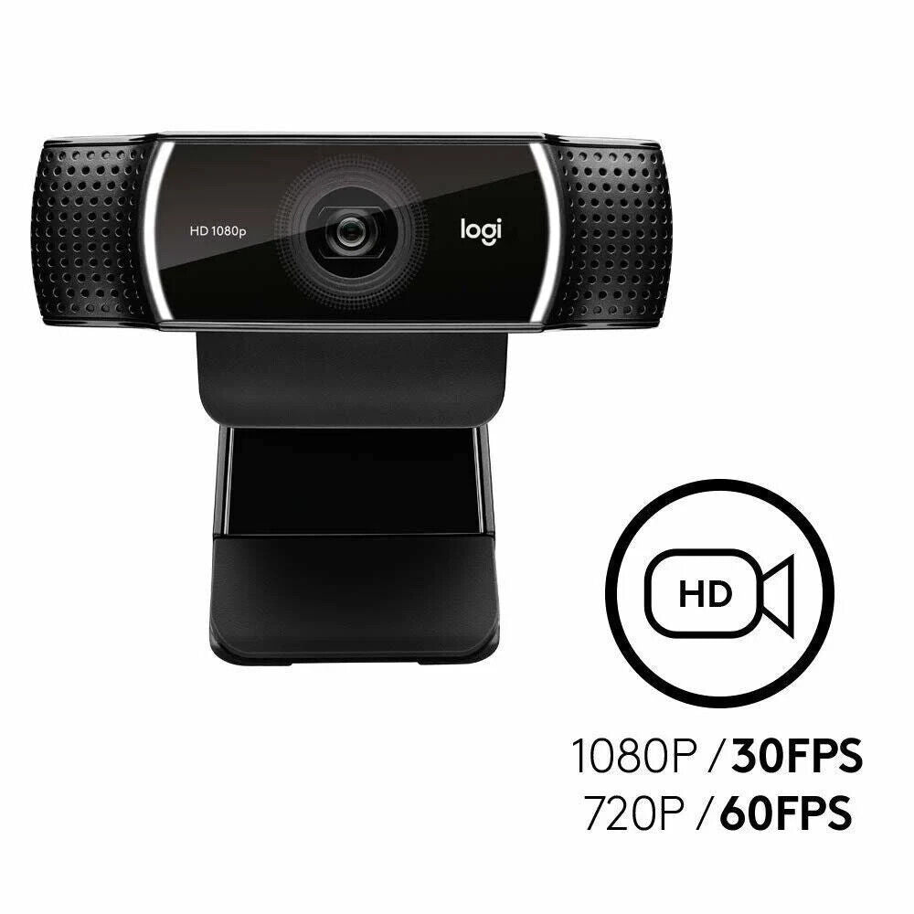 Logitech C922 Pro HD Video Stream Webcam with Tripod Free Post