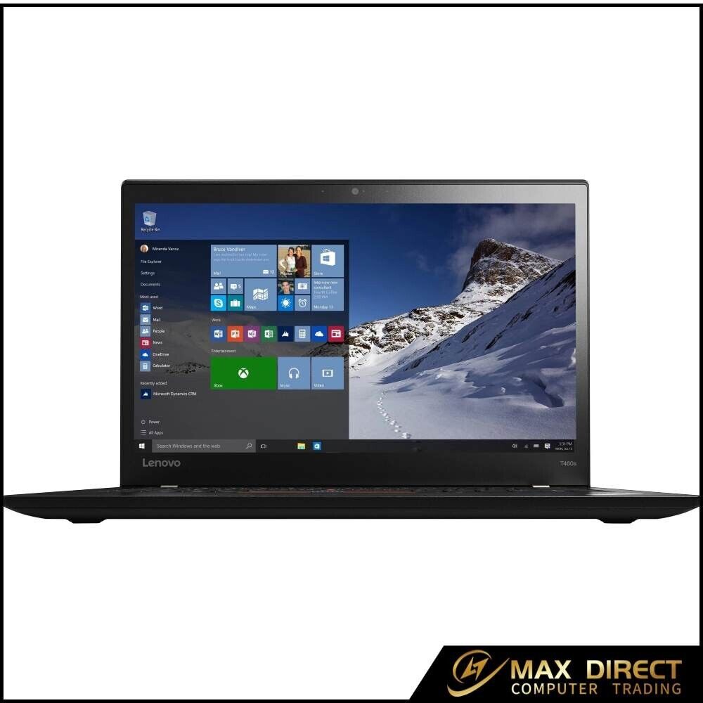 Lenovo ThinkPad T460s 14" FHD Laptop i7-6600U @2.6Ghz 8GB 256GB SSD Win10P LTE
