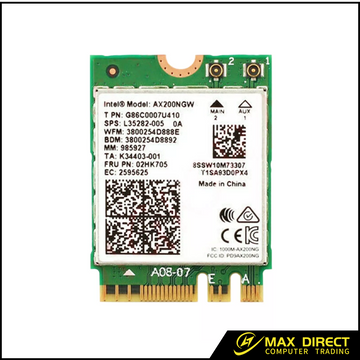 Intel AX200 Wi-Fi 6 Network Card 802.11AX MU-MIMO 80+80MHz/160MHz Bluetooth 5